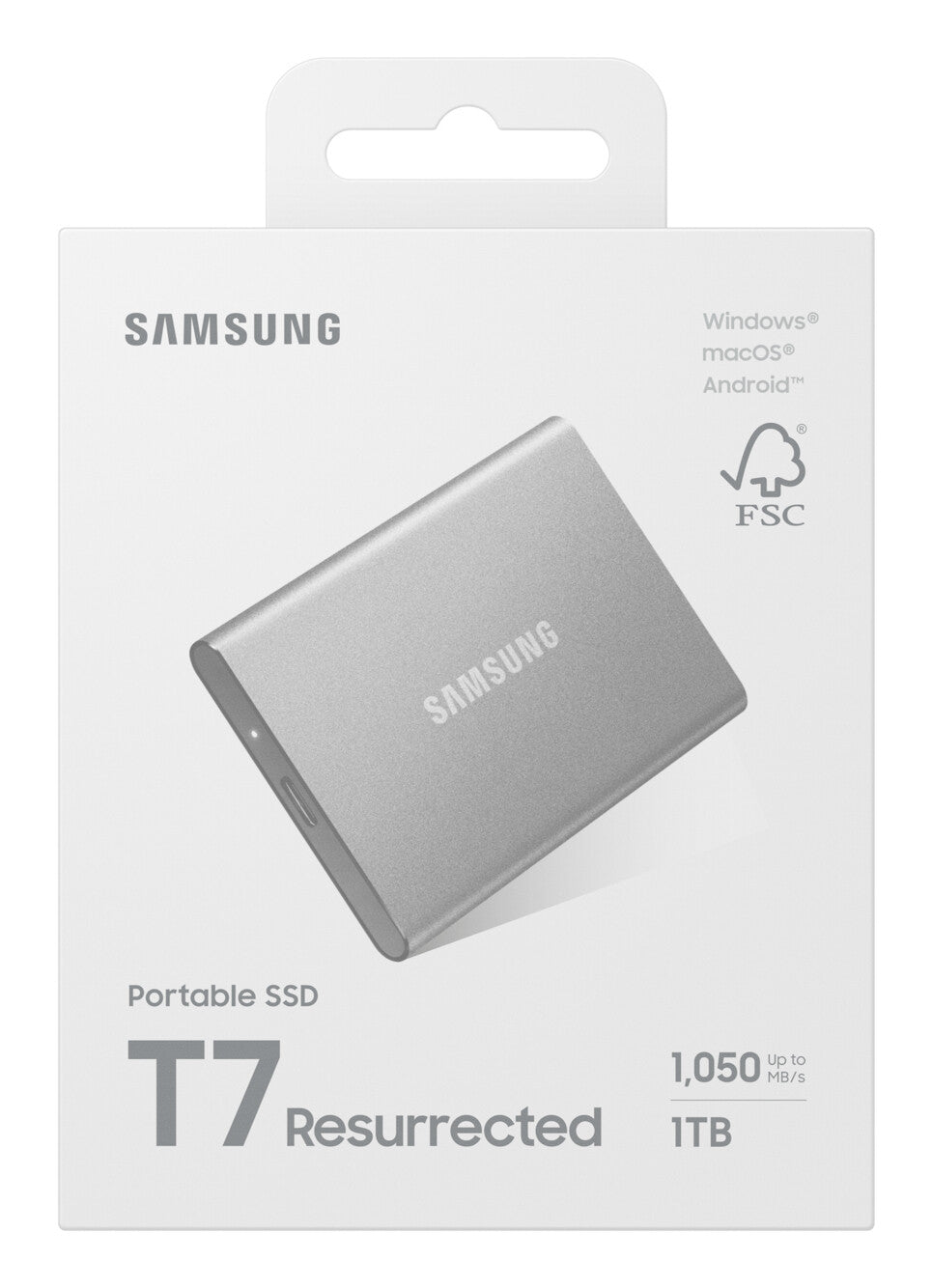 Samsung MU-PD1T0G/WW ekstern solid state driver 1 TB USB Type-C 3.2 Gen 2 (3.1 Gen 2) Sølv