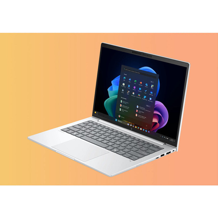 HP EliteBook 8 INC. Copilot+ PC Intel Core Ultra 5 228V Laptop 35,6 cm (14") WUXGA 32 GB LPDDR5x-SDRAM 512 GB SSD Wi-Fi 7 (802.11be) Windows 11 Pro Sølv