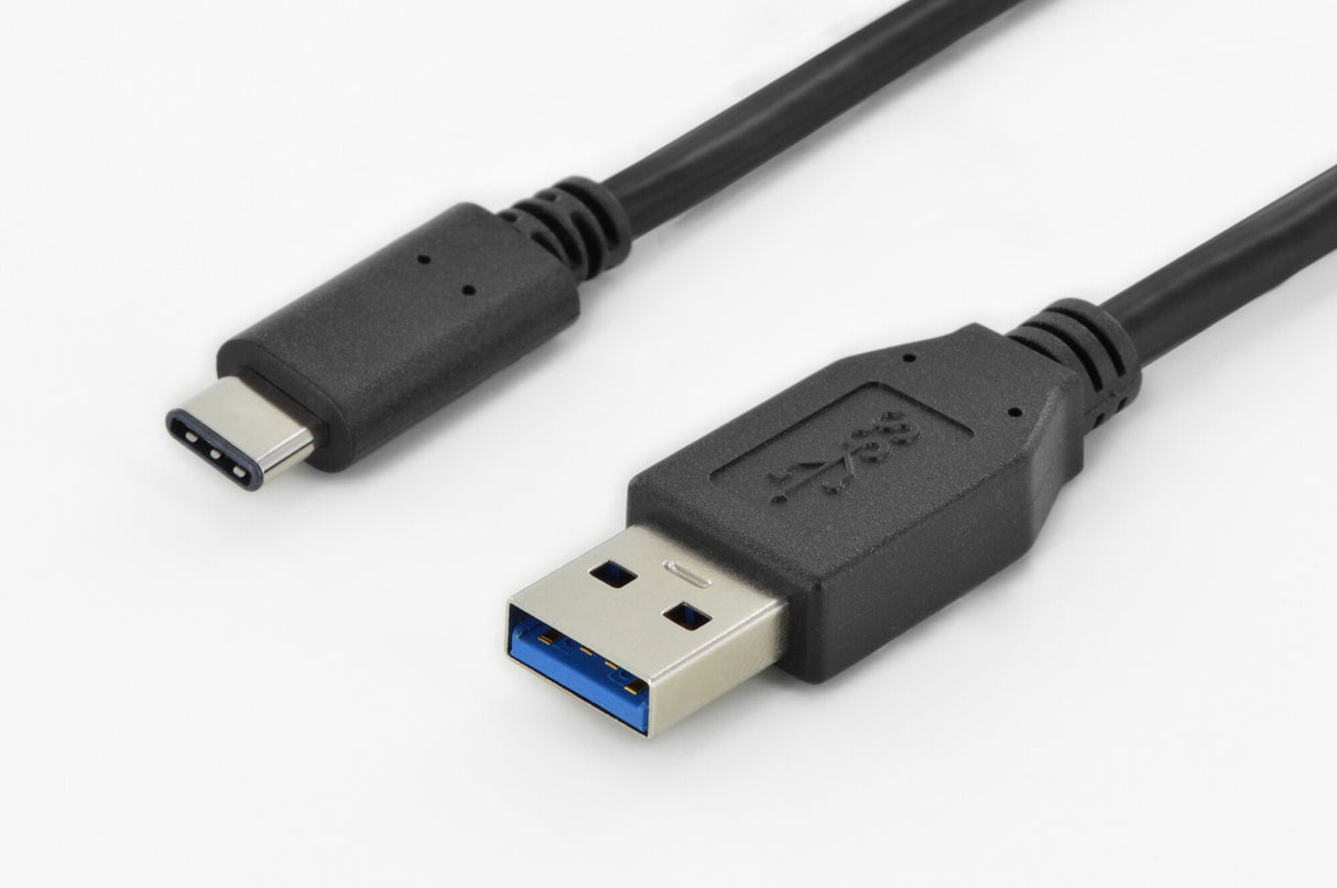 Digitus AK-300136-010-S USB-kabel USB 3.2 Gen 1 (3.1 Gen 1) 1 m USB C USB A Sort