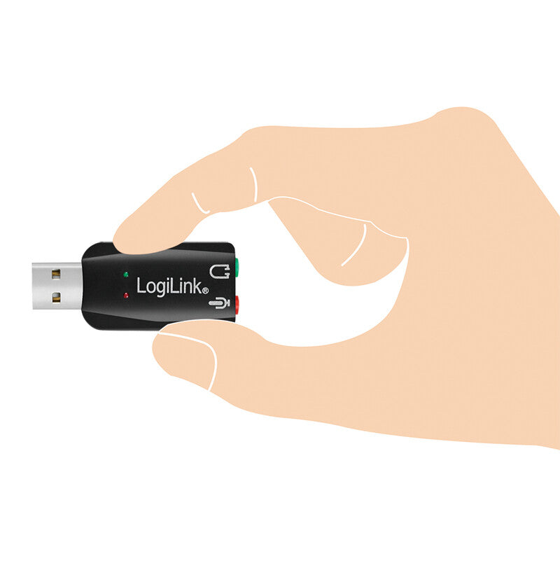 LogiLink USB Soundcard Virtual 3D Soundeffects USB 2.0 Ekstern