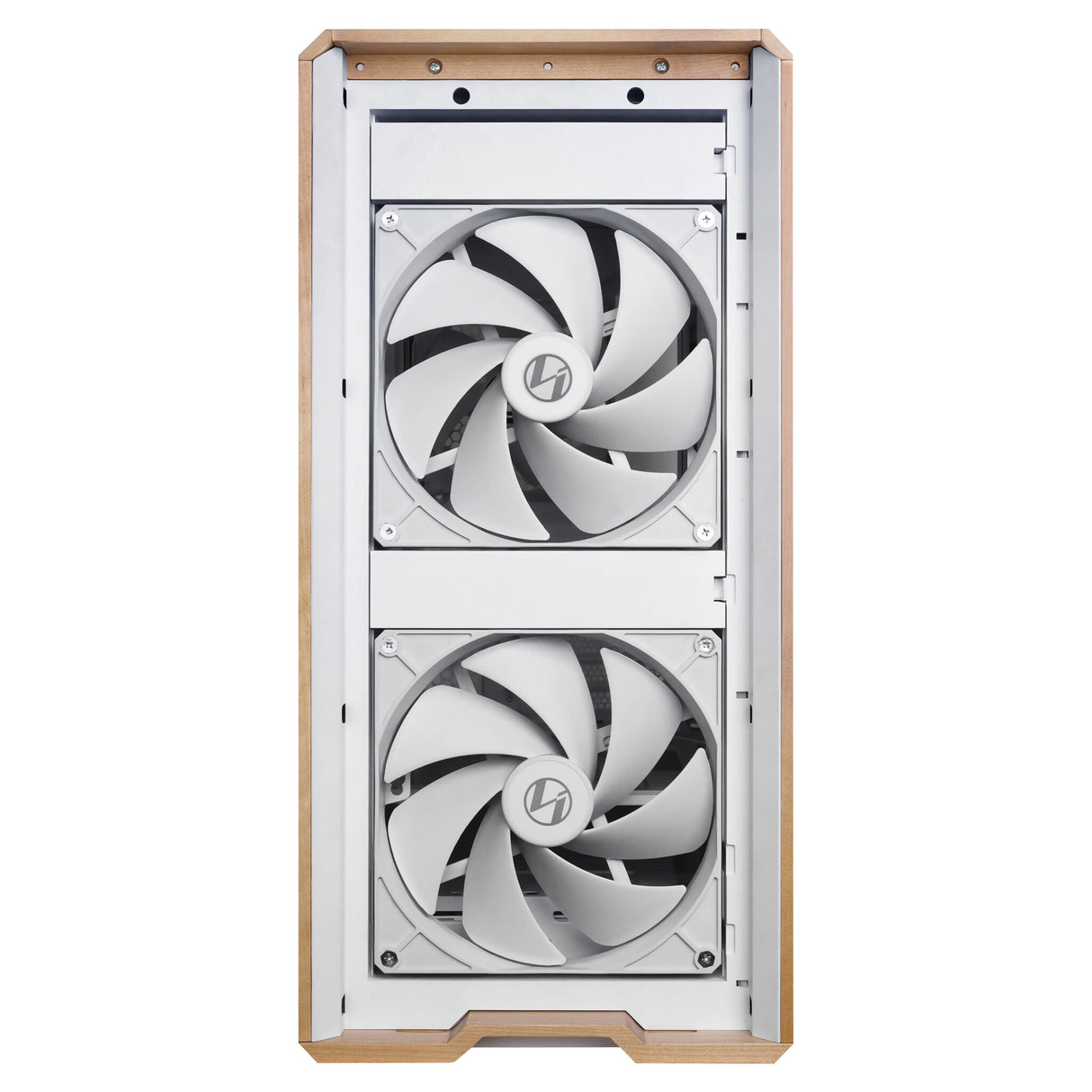 Lian Li Lancool LAN217W computeretui Midi Tower Hvid, Træ