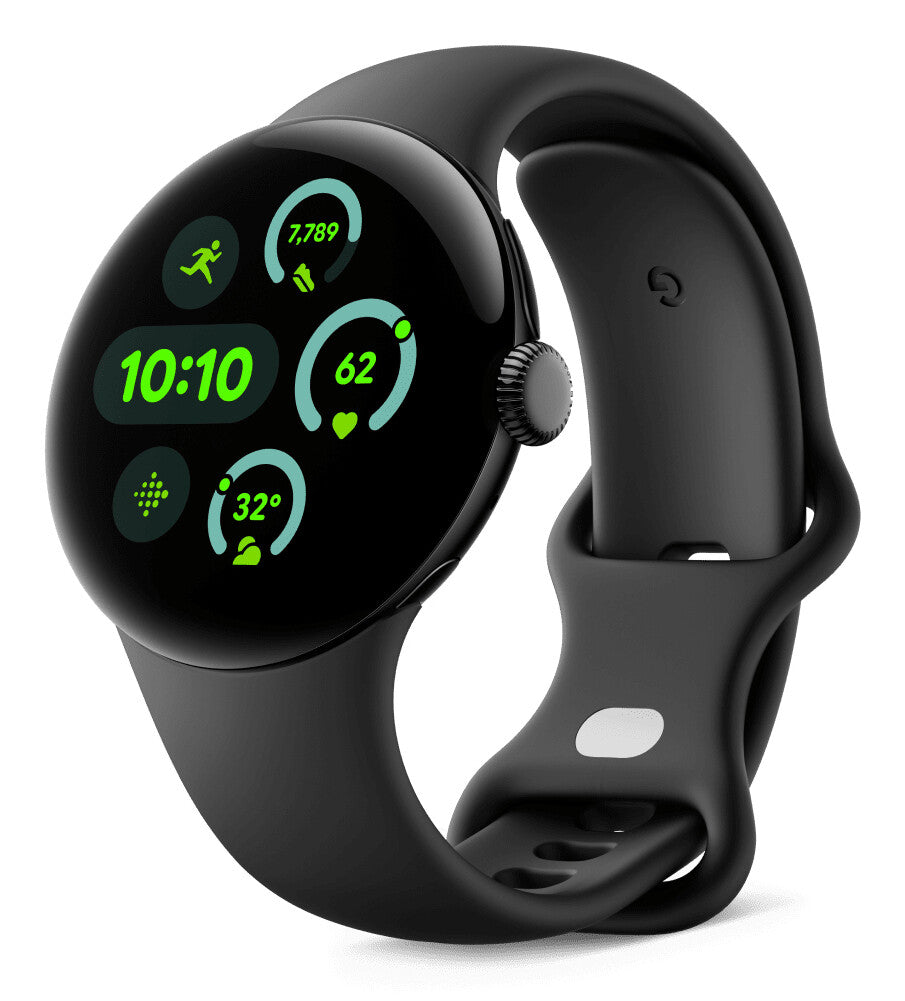 Google Pixel Watch 3 AMOLED 41 mm Digital Berøringsskærm 4G Sort Wi-Fi GPS (satellit)