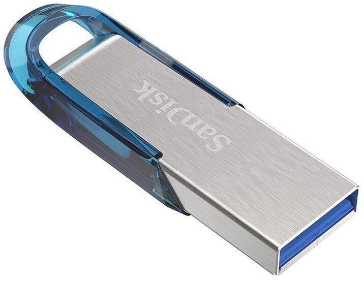SanDisk Ultra Flair USB-nøgle 64 GB USB Type-A 3.2 Gen 1 (3.1 Gen 1) Blå, Sølv
