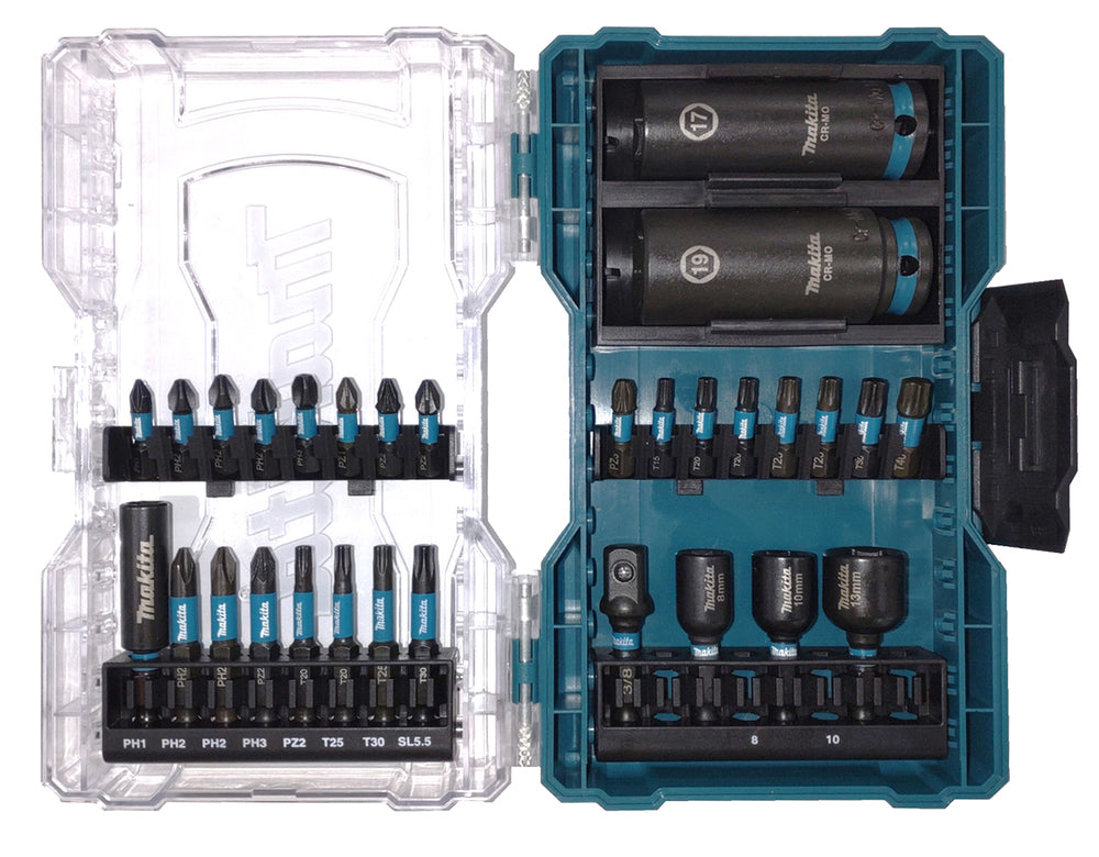 Makita E-22903 Impact Black Slagtoppe og Bitssæt 30-dele