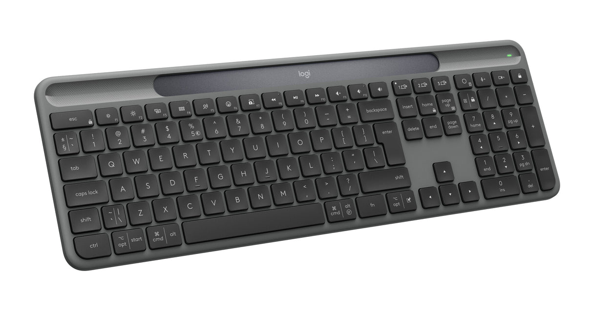 Logitech Signature Slim Solar+ K980 tastatur Universel RF trådløs + Bluetooth QWERTY UK international Grafit