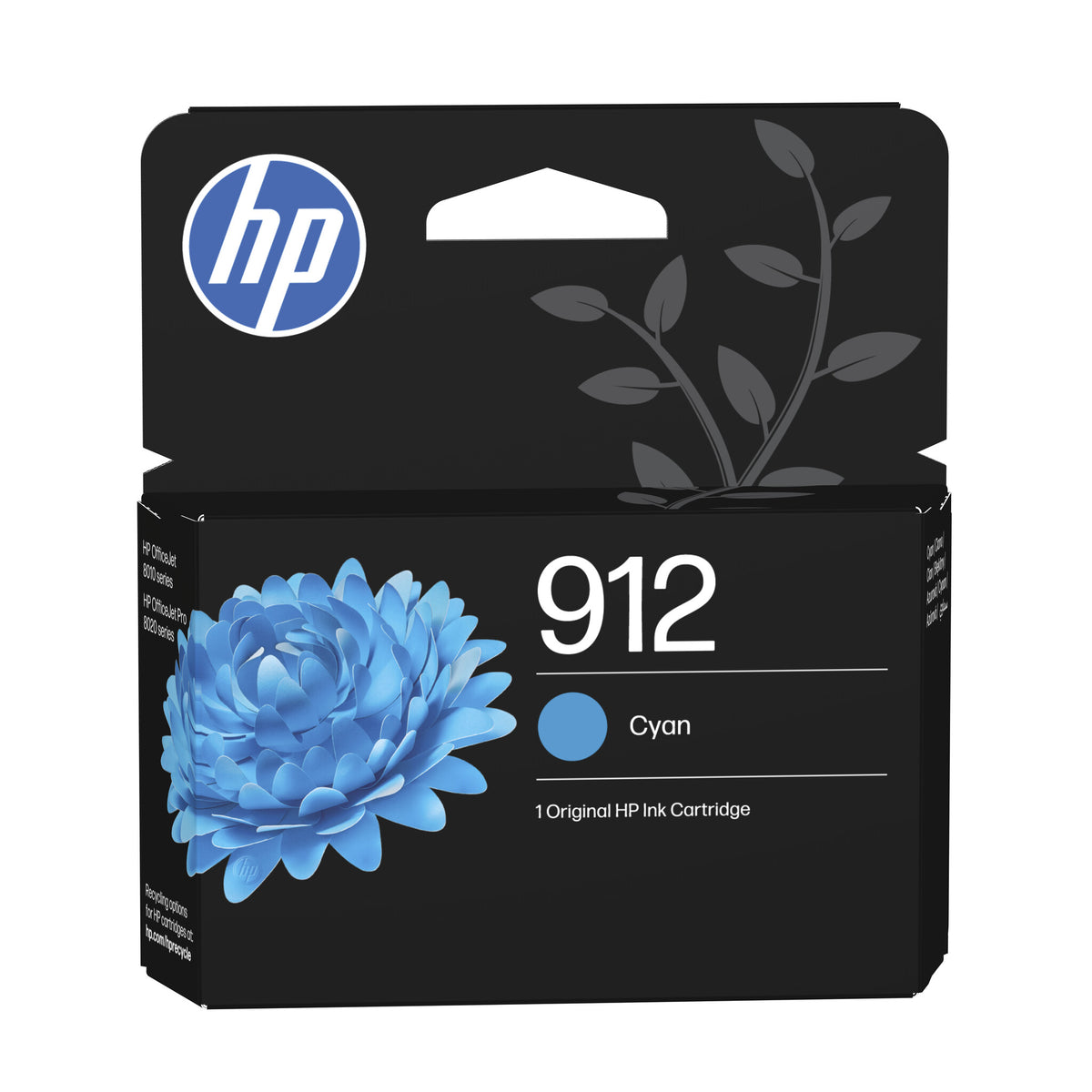 HP 912 Cyan 315 sider Blæk 3YL77AE