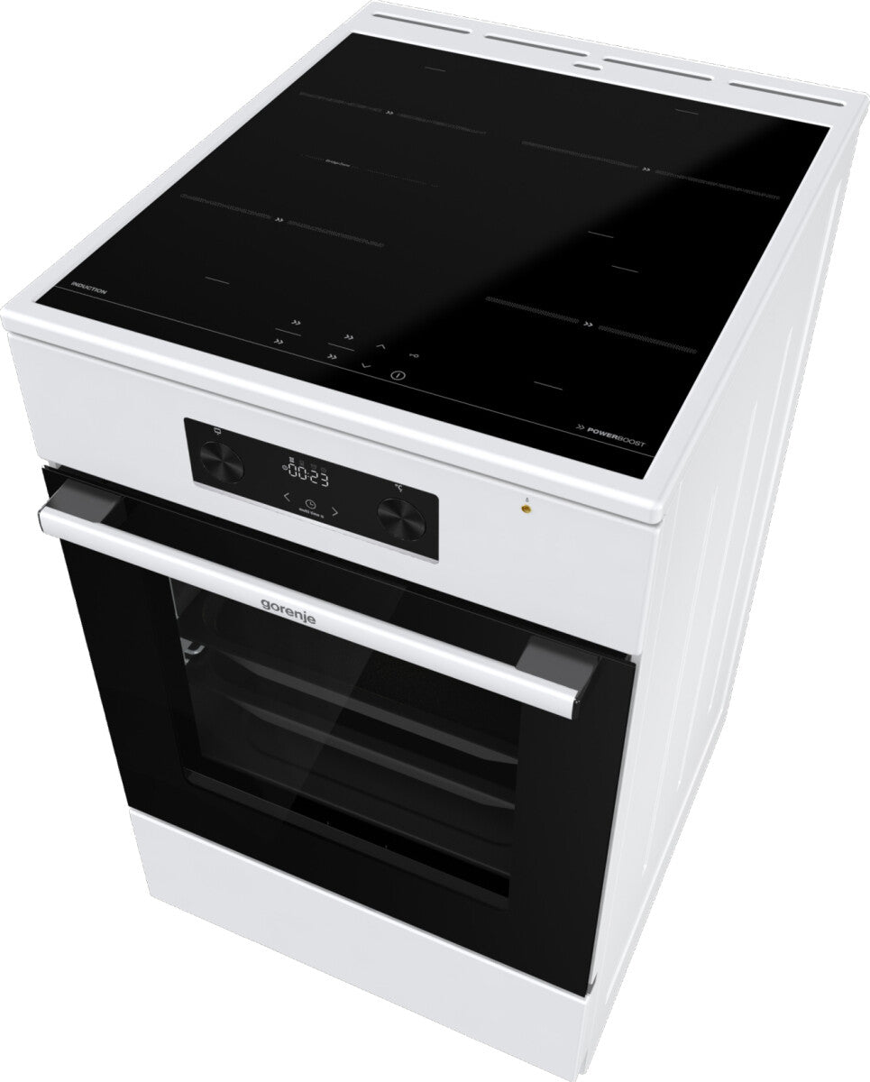 Gorenje GEIT5C60WPG Freestanding cooker Electric Zone induction hob White