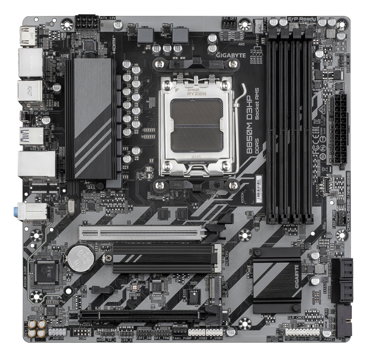 GIGABYTE B850M D3HP bundkort AMD B850 Sokkel AM5 micro ATX