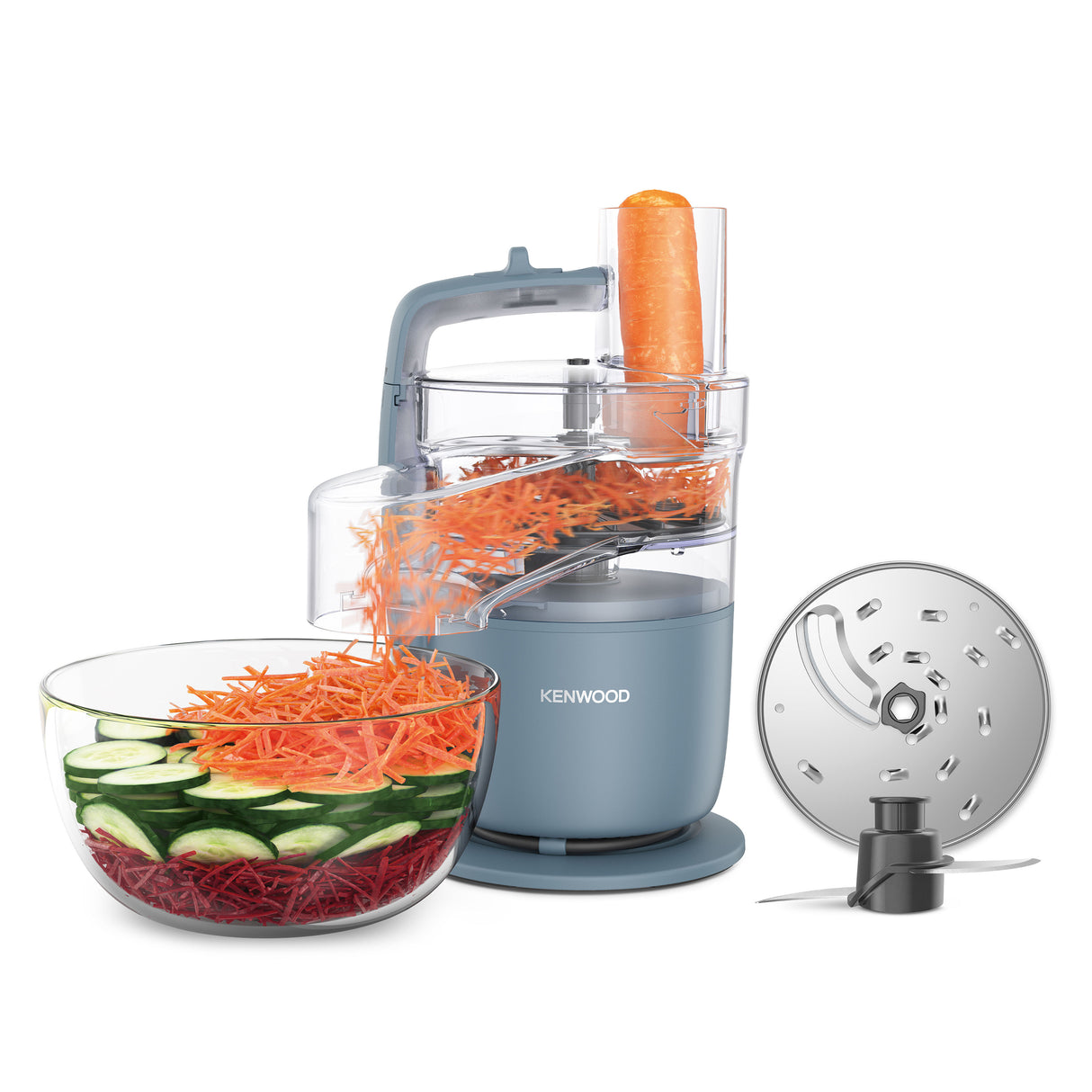 Kenwood Multipro Go FDP22.130GY Køkkenmaskine 1.3liter 650W Stormblå