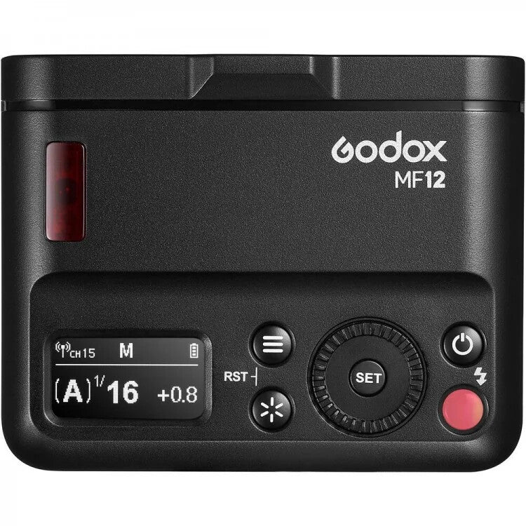 Godox MF12 kameraflash Makro blitz Sort