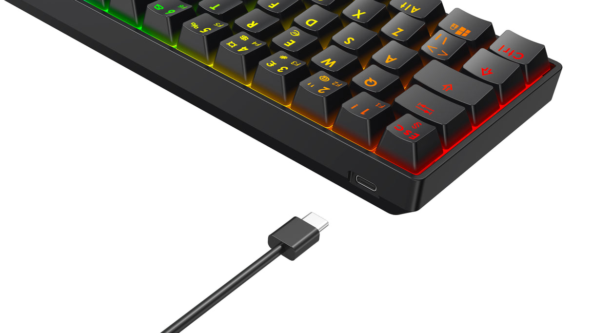 Deltaco Gaming DK470 60% mechanical keyboard, black