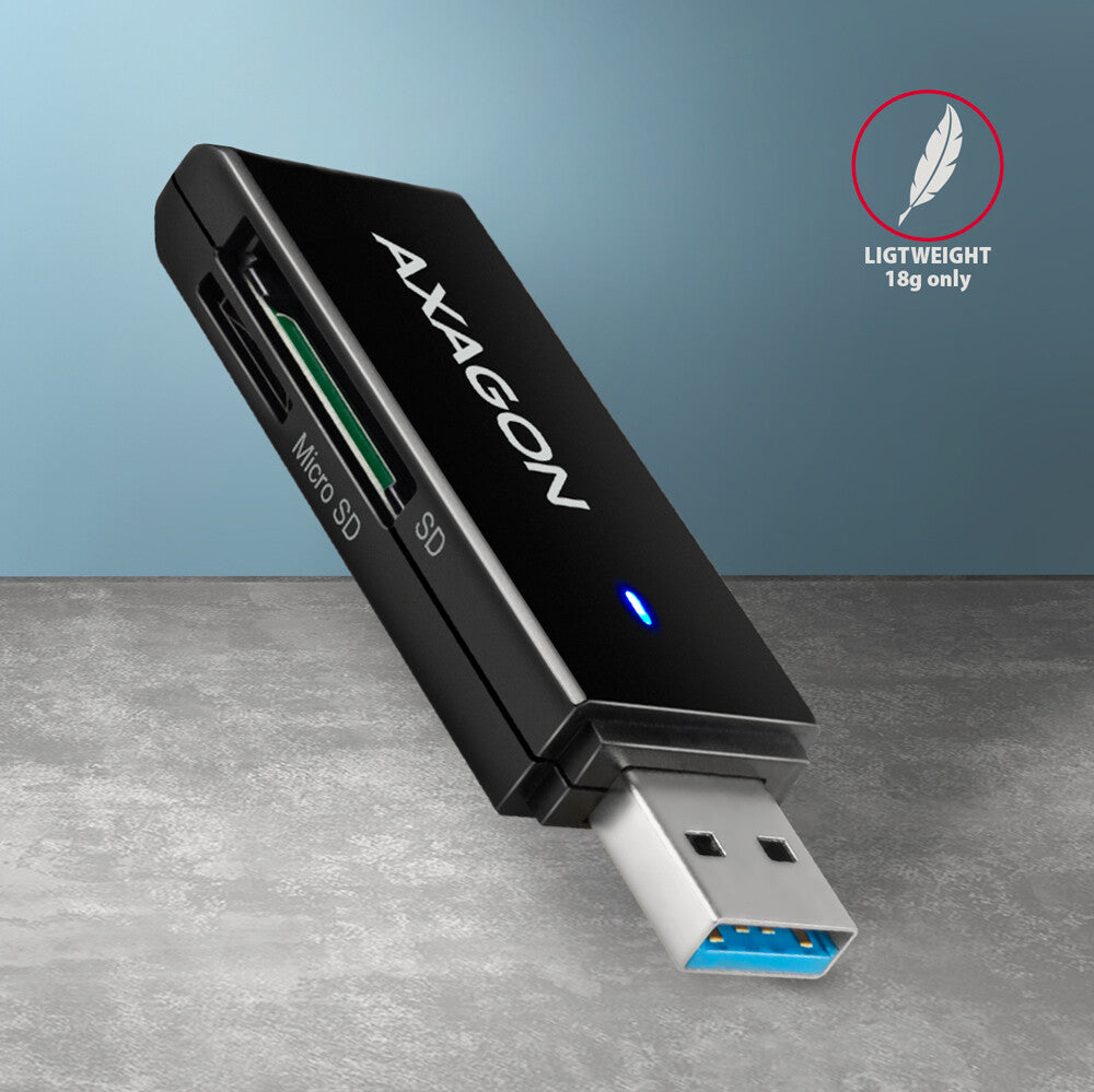Axagon CRE-S2N kortlæser USB 3.2 Gen 1 (3.1 Gen 1) Type-A Sort