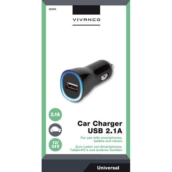 Vivanco 36256 oplader til mobil enhed Universel Sort Cigartænder Automatisk