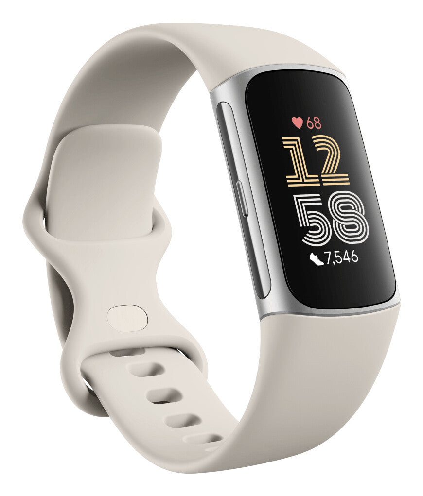 FitBit Charge 6 Advanced Fitness and Health Tracker, Porcelain EU