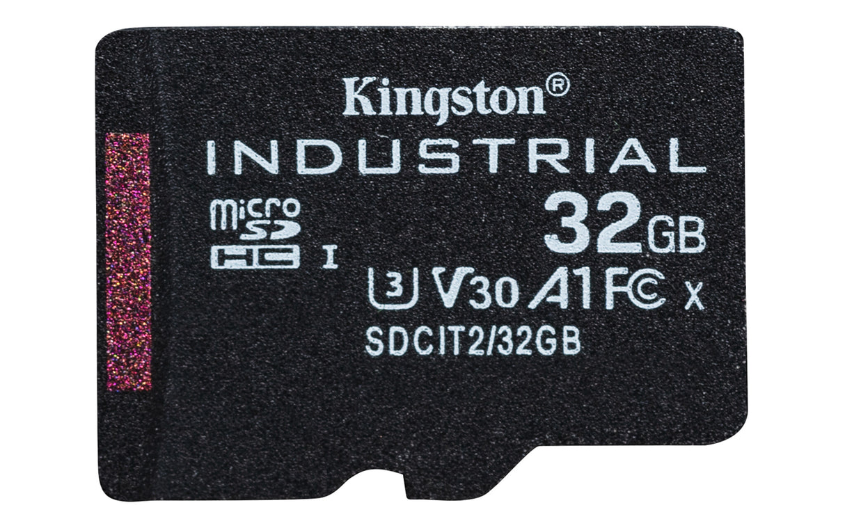 Kingston Technology 32GB microSDHC Industrial C10 A1 pSLC kort + SD-adapter