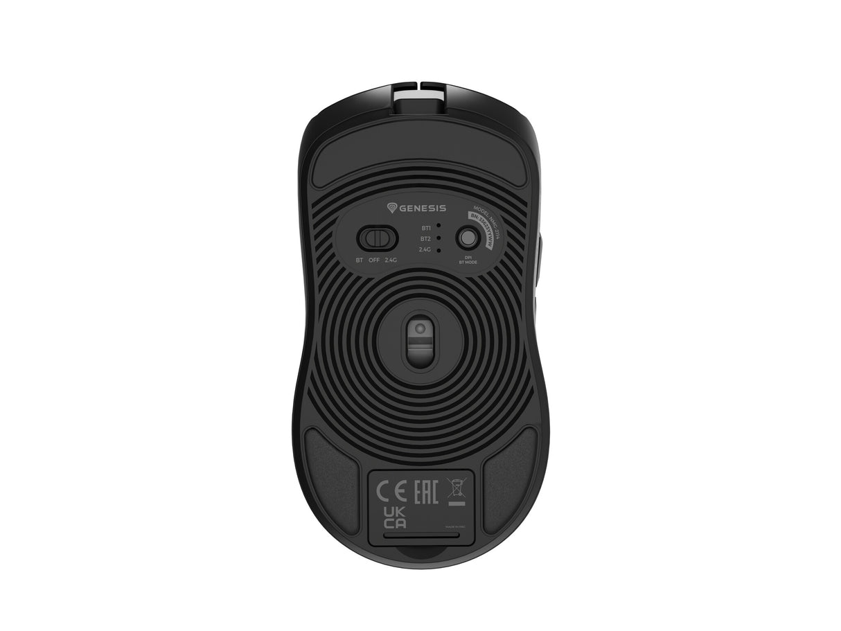 GENESIS Zircon 500 mus Spil Højre hånd RF Wireless + Bluetooth + USB Type-C Optisk 10000 dpi