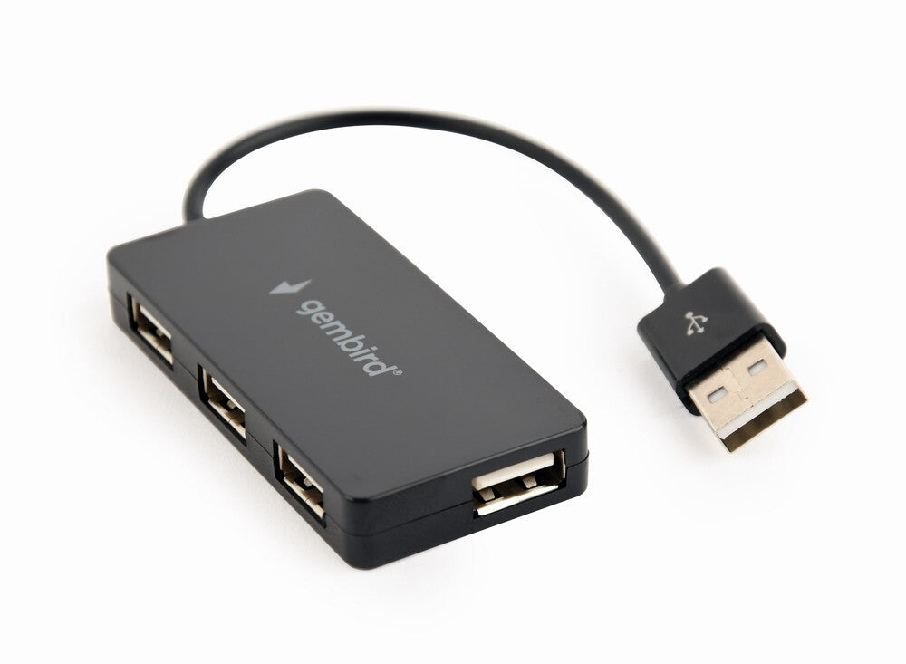 Gembird UHB-U2P4-04 interface hub USB 2.0 480 Mbit/s Sort