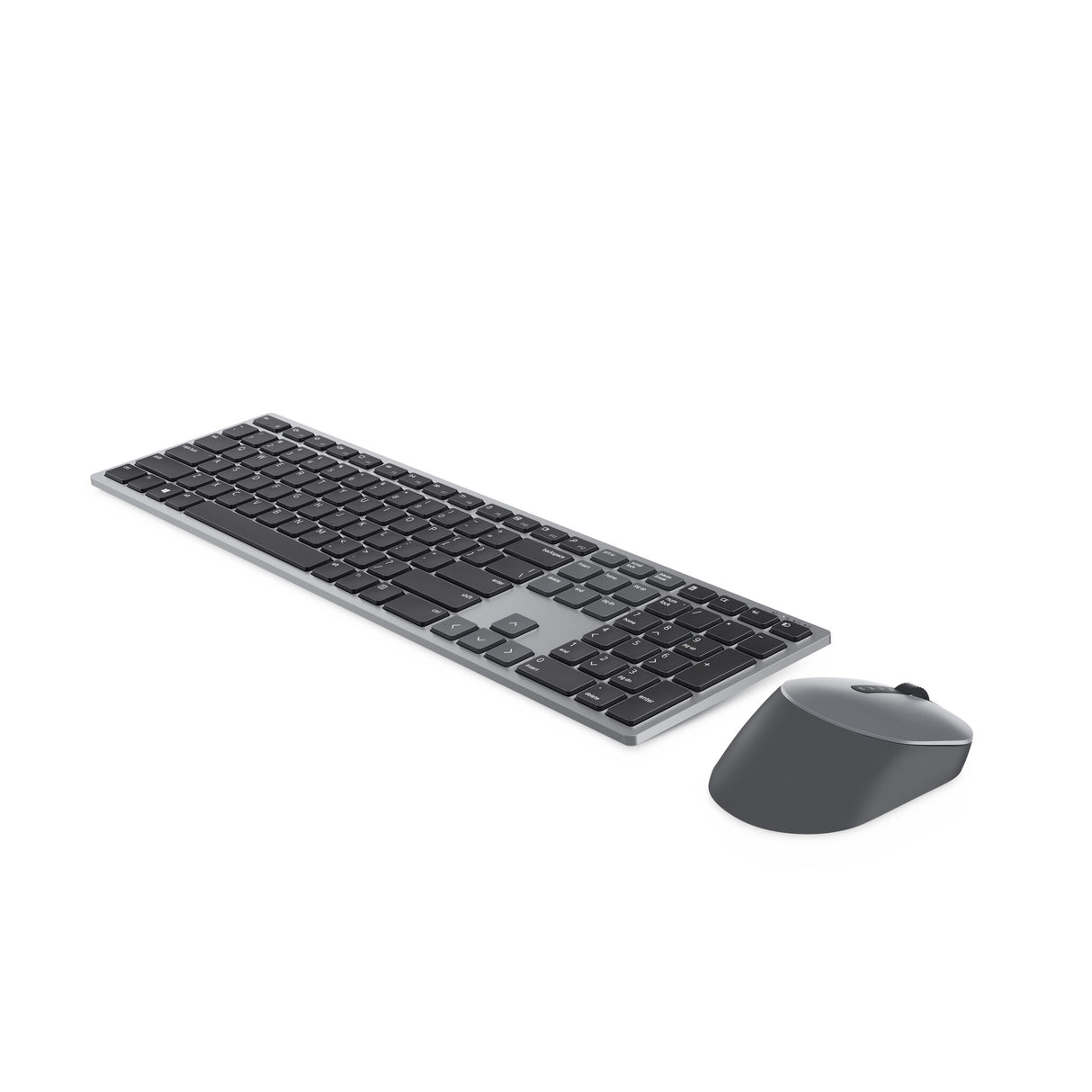 DELL KM7321W tastatur Mus inkluderet Kontor RF trådløs + Bluetooth QWERTY Nordisk Grå, Titanium