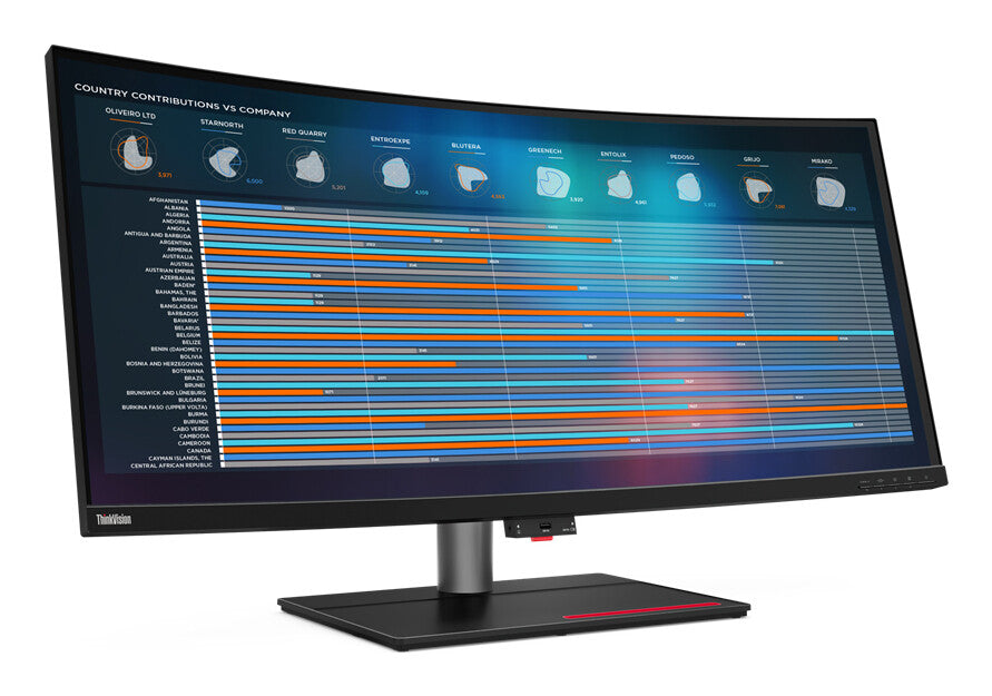 Lenovo ThinkVision P40w-20 computerskærm 100,8 cm (39.7") 5120 x 2160 pixel 5K Ultra HD LED Sort