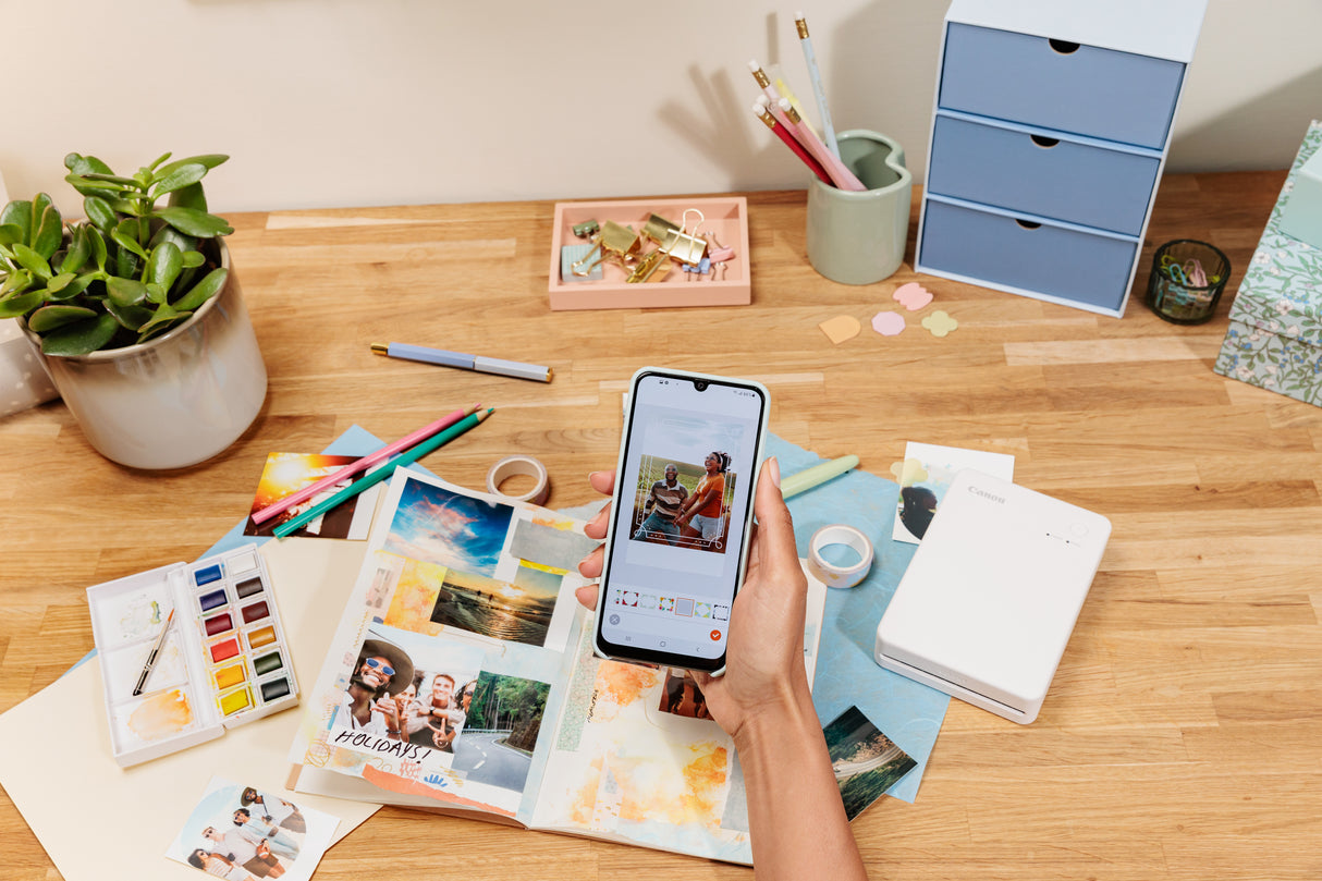 Canon SELPHY QX20 WH fotoprinter Farvesublimation 287 x 287 dpi 2.8" x 3.3" (7.2x8.5cm) Wi-Fi