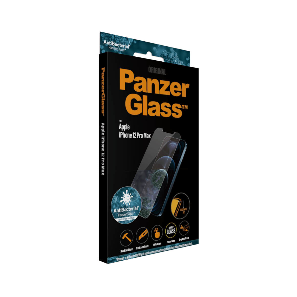 PanzerGlass ® Skærmbeskyttelse iPhone 12 Pro Max | Standard Fit