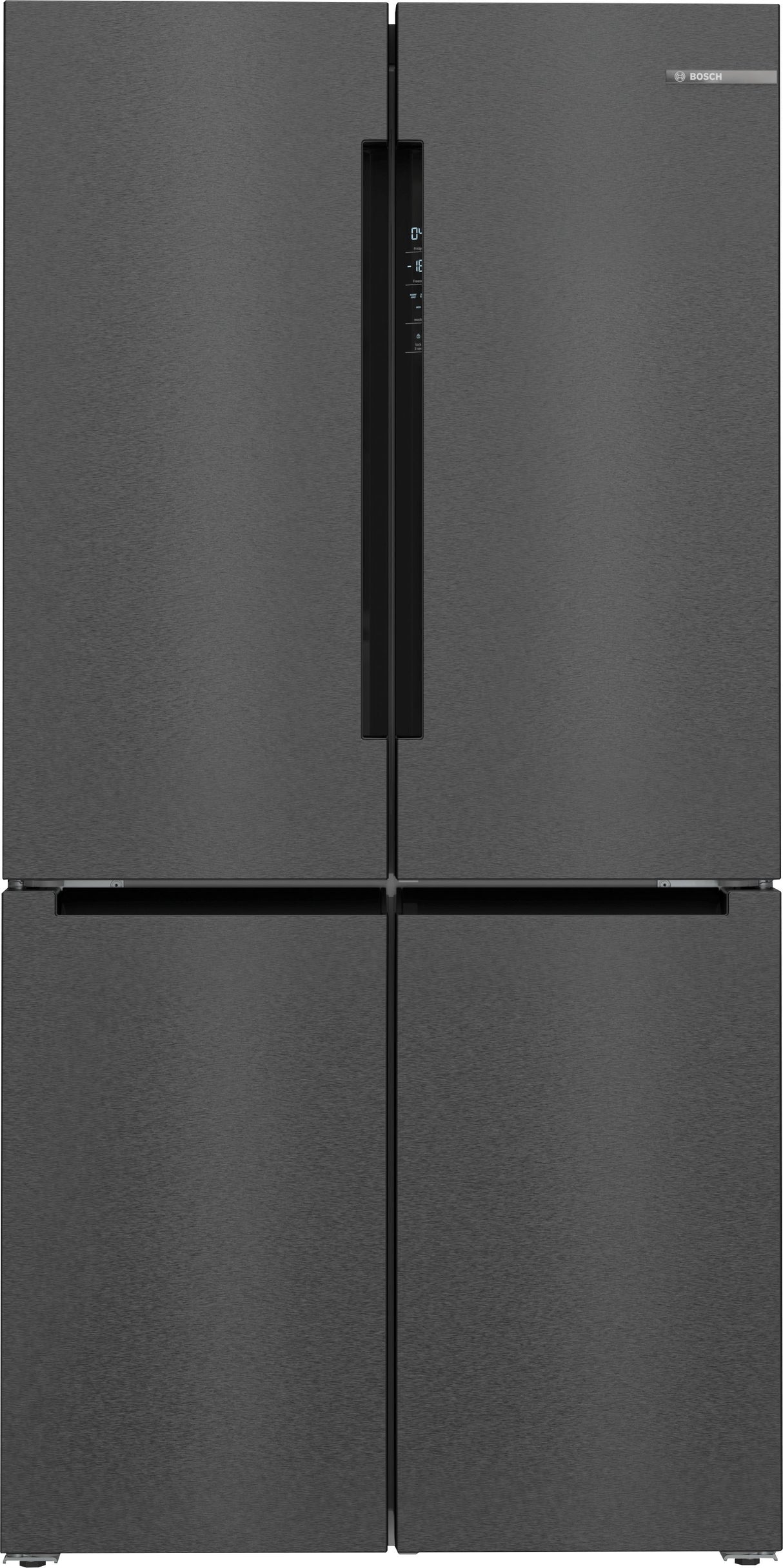 Bosch Serie 6 KFN96AXEA side-by-side køle-fryseskab Fritstående 605 L Sort