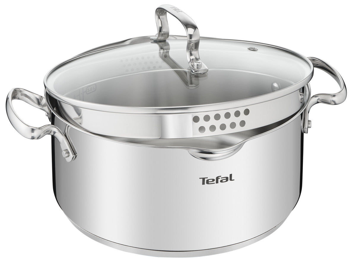 Tefal Duetto+ G719S734 Madlavningssæt Sølv Transparent