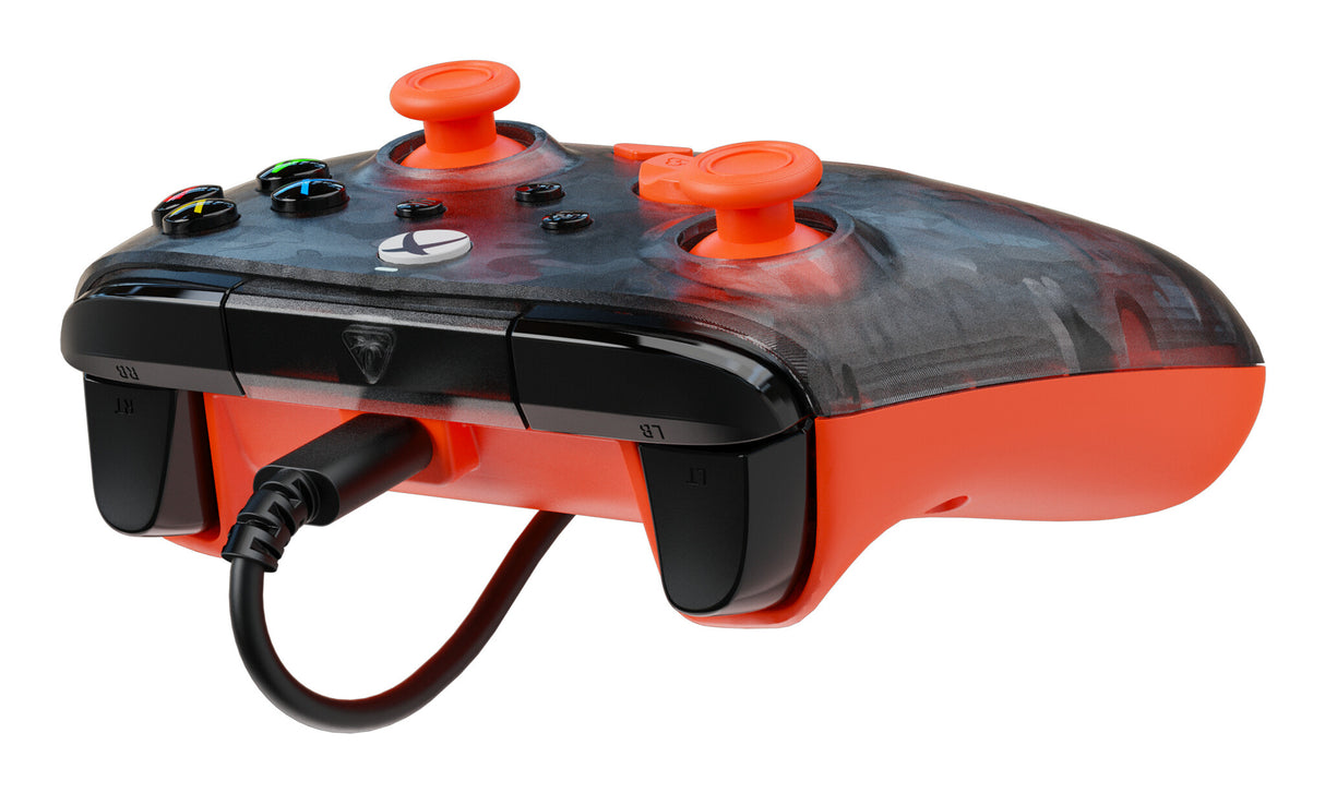 Turtle Beach Rematch Core Sort, Grå, Orange USB Gamepad PC, Xbox, Xbox One, Xbox Series S, Xbox Series X