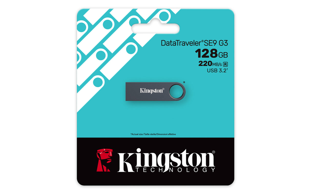Kingston Technology DataTraveler 128 GB SE9 G3 – Mørk nikkelfarvet