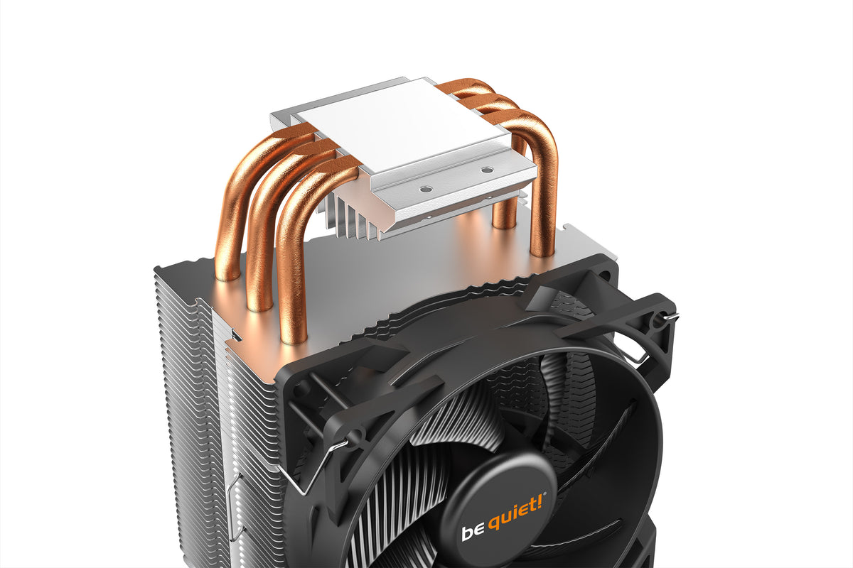 be quiet! Pure Rock Slim 2 Processor-køler 1-pack Sort Sølv 92 mm