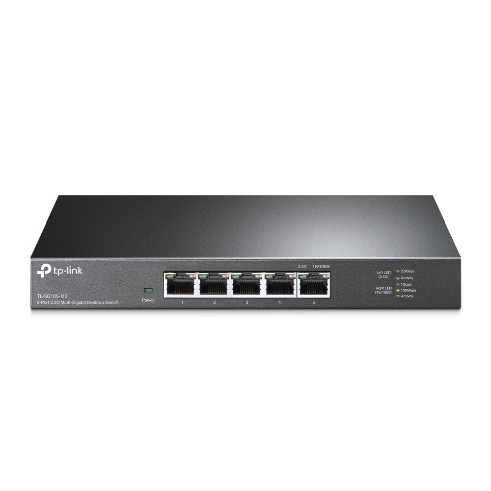 TP-Link TL-SG105-M2 netværksswitch Ikke administreret 2.5G Ethernet (100/1000/2500) Sort