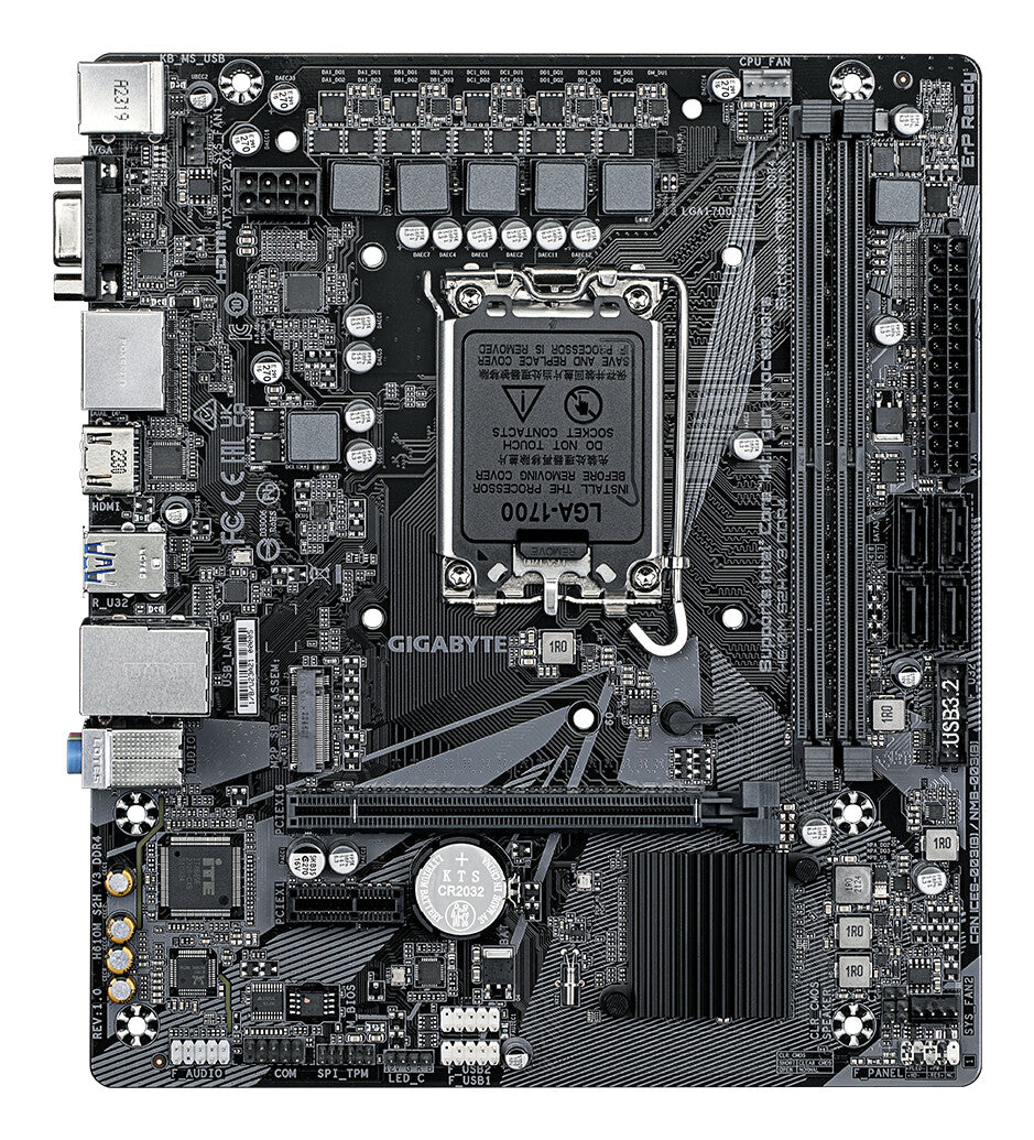 GIGABYTE H610M S2H V3 DDR4 bundkort Intel H610 Express LGA 1700 micro ATX