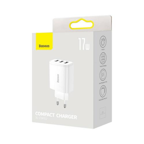 Baseus CCXJ020102 mobile device charger Universal White AC Indoor