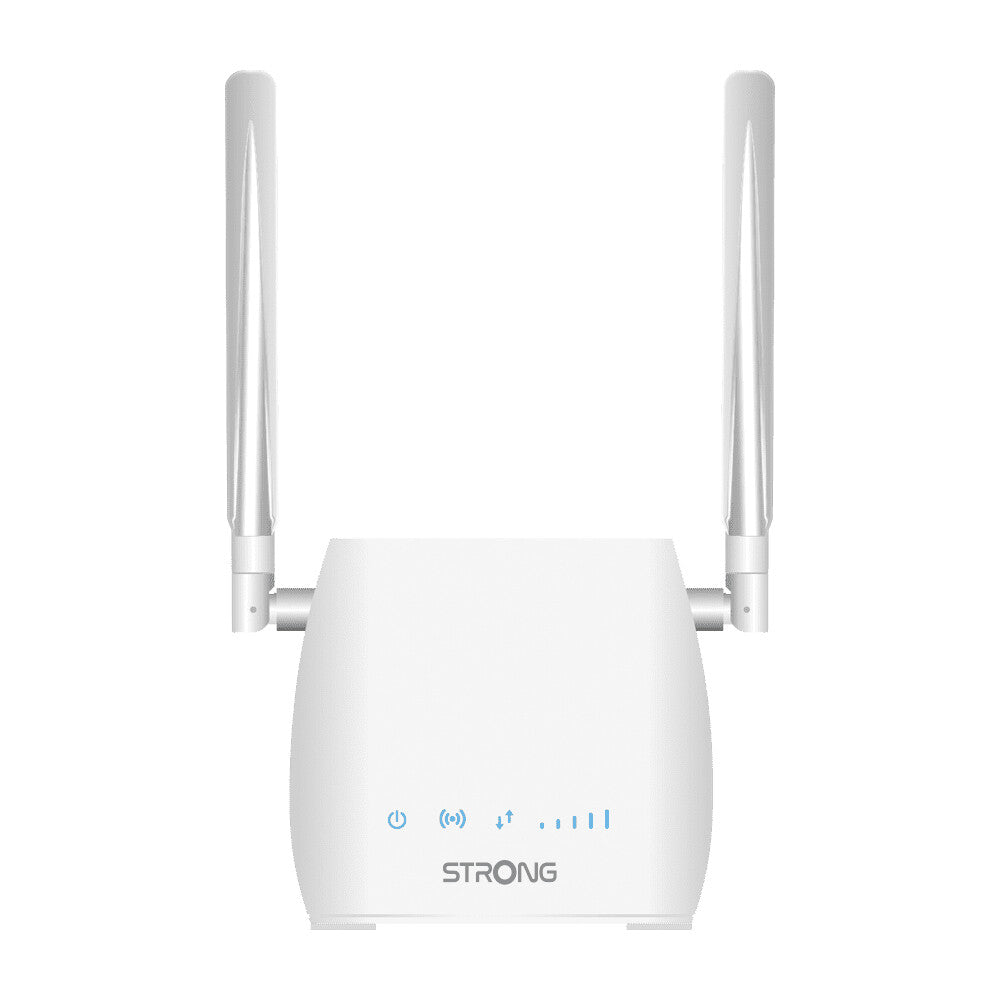 Strong 300M trådløs router Hurtigt ethernet Enkelt band (2,4 GHz) 4G Hvid