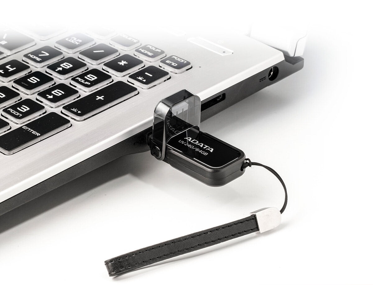 ADATA UV240 USB-nøgle 64 GB USB Type-A 2.0 Sort