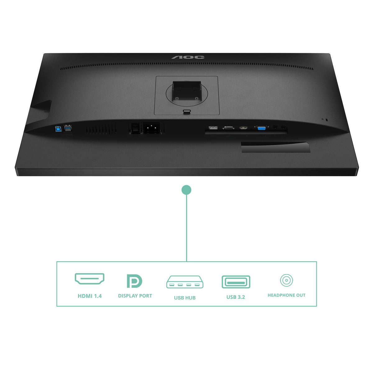 AOC P2 27P2Q computerskærm 68,6 cm (27") 1920 x 1080 pixel Fuld HD LED Sort
