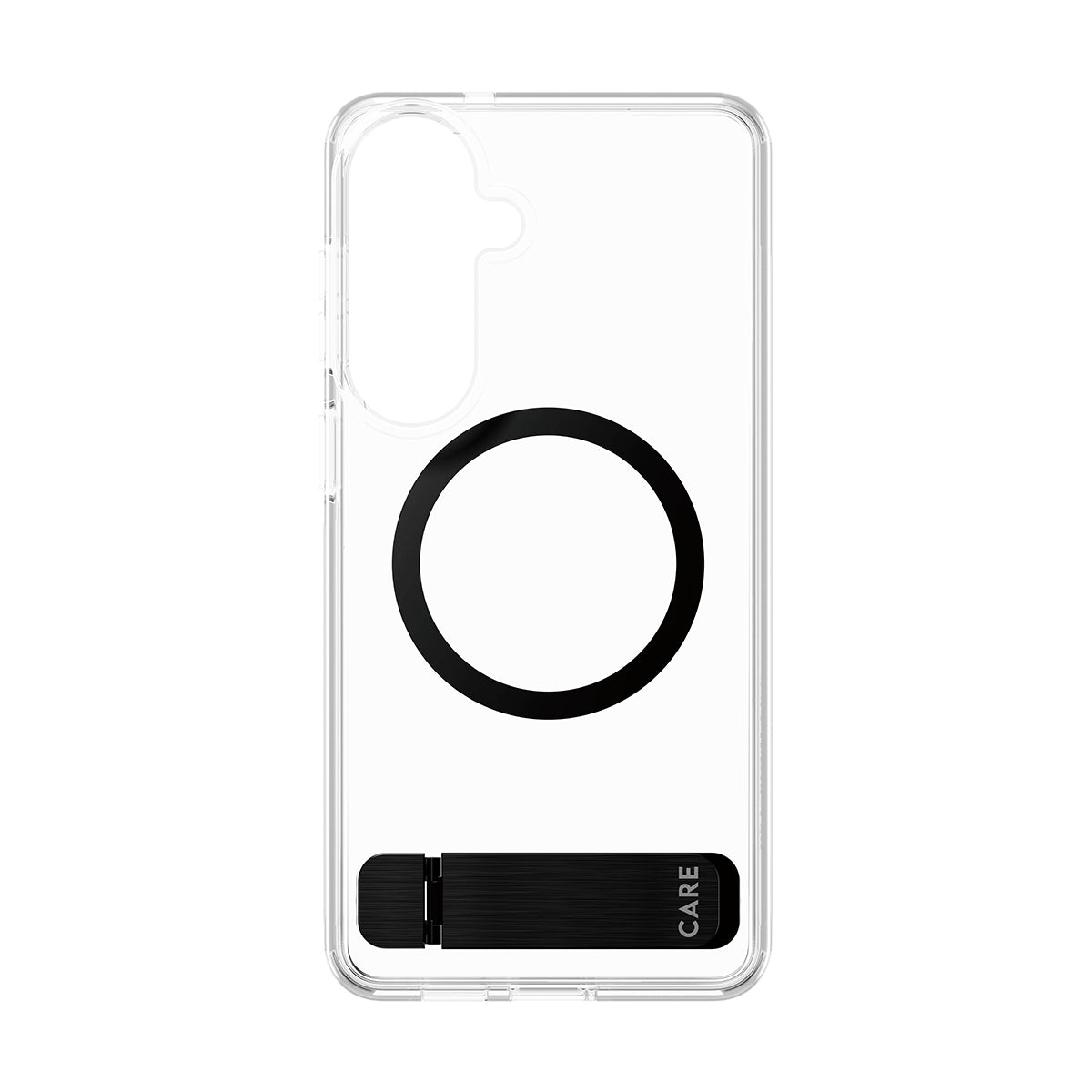 CARE by PanzerGlass Case Transparent w. Black Kickstand & Qi Samsung Galaxy S26+