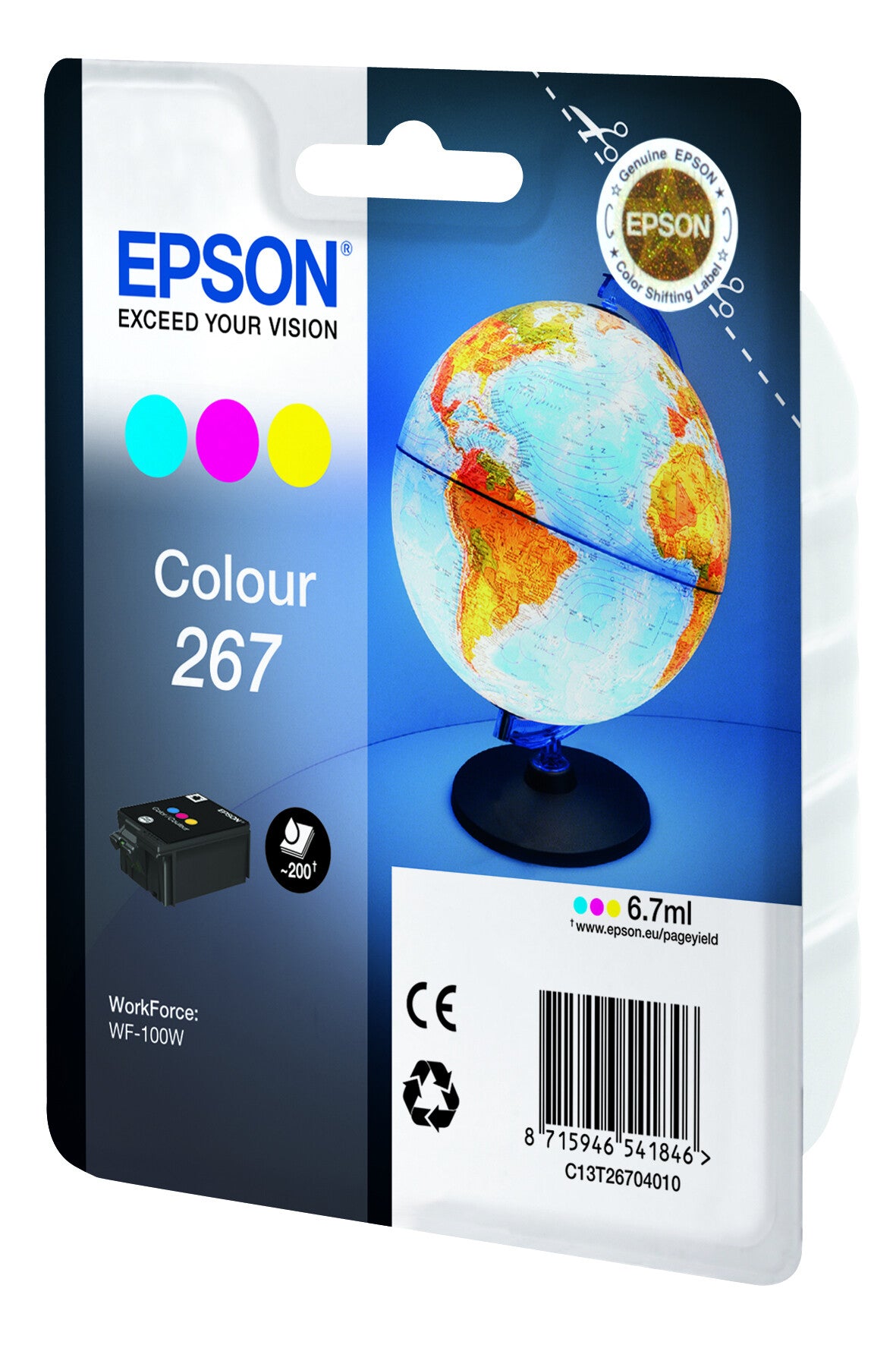 Epson Globe 267 globus enkeltpakke farveblæk