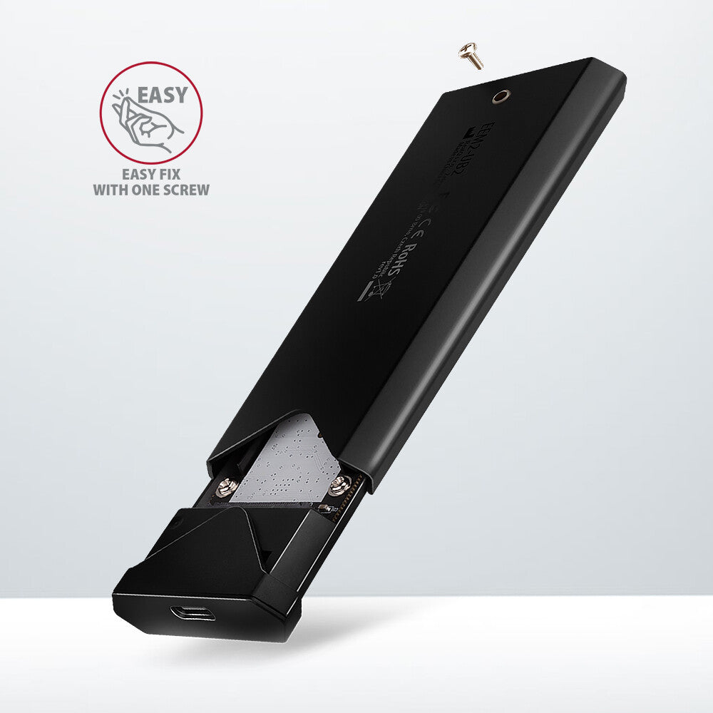 Axagon EEM2-UB2 drevkabinet SSD kabinet Sort M.2