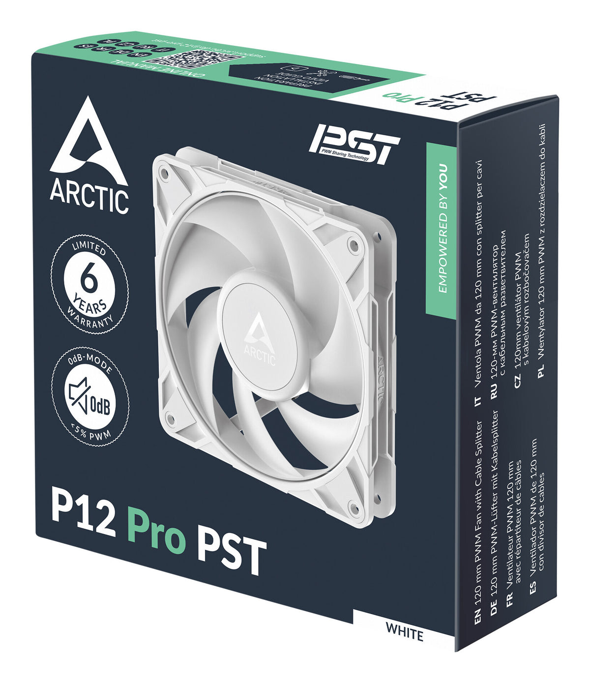 ARCTIC Freezer P12 Pro PST (White) Computerkabinet Ventilator 12 cm Hvid 1 stk