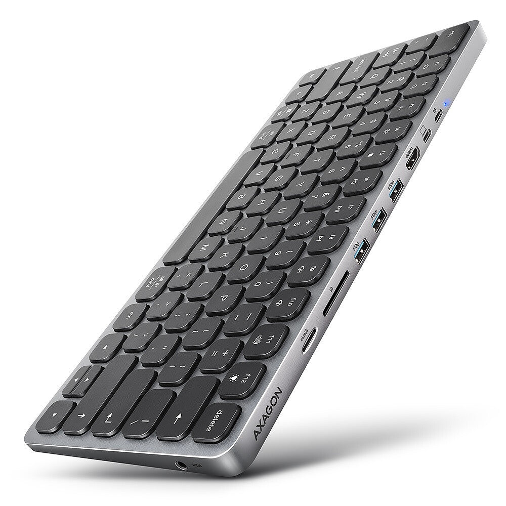 Axagon HMC-KB-US dockingstation Ledningsført USB 3.2 Gen 1 (3.1 Gen 1) Type-C Grå