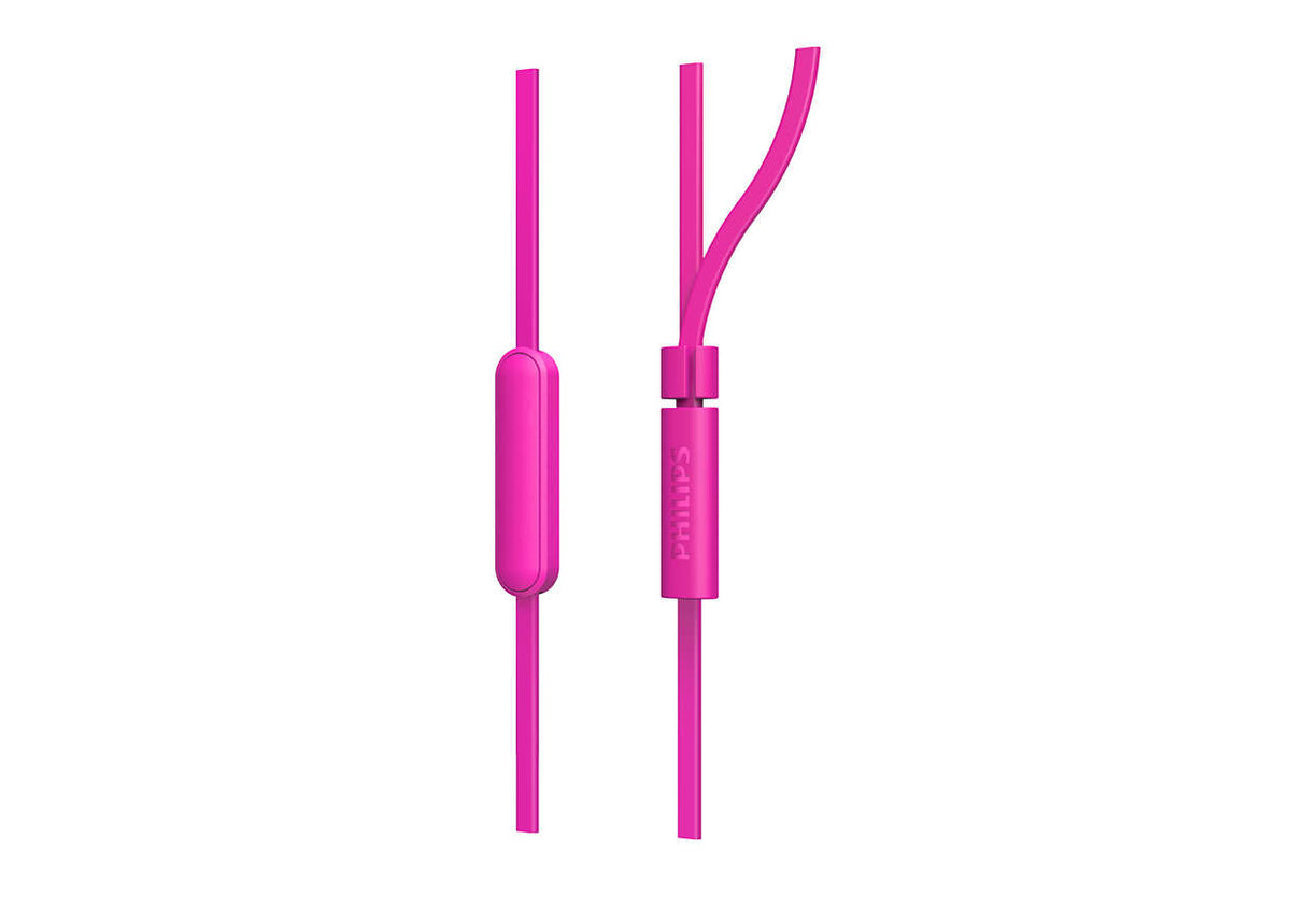 Philips TAE1105PK/00 hovedtelefoner/headset Ledningsført I ørerne Opkald/musik Lyserød