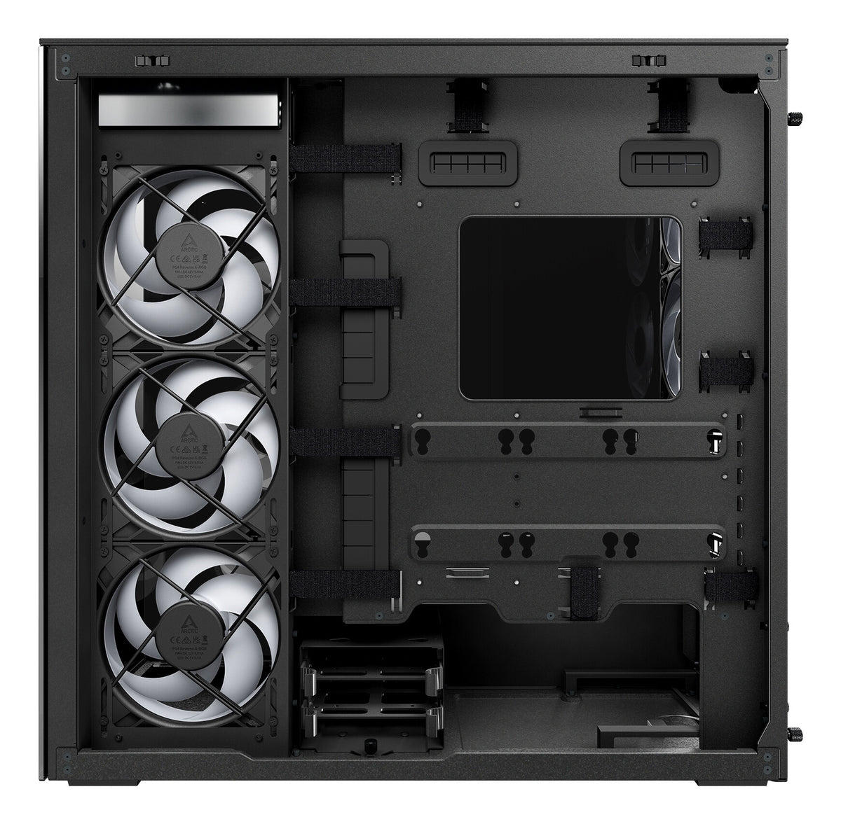 ARCTIC Xtender Black (Tinted Glass) Midi Tower Sort