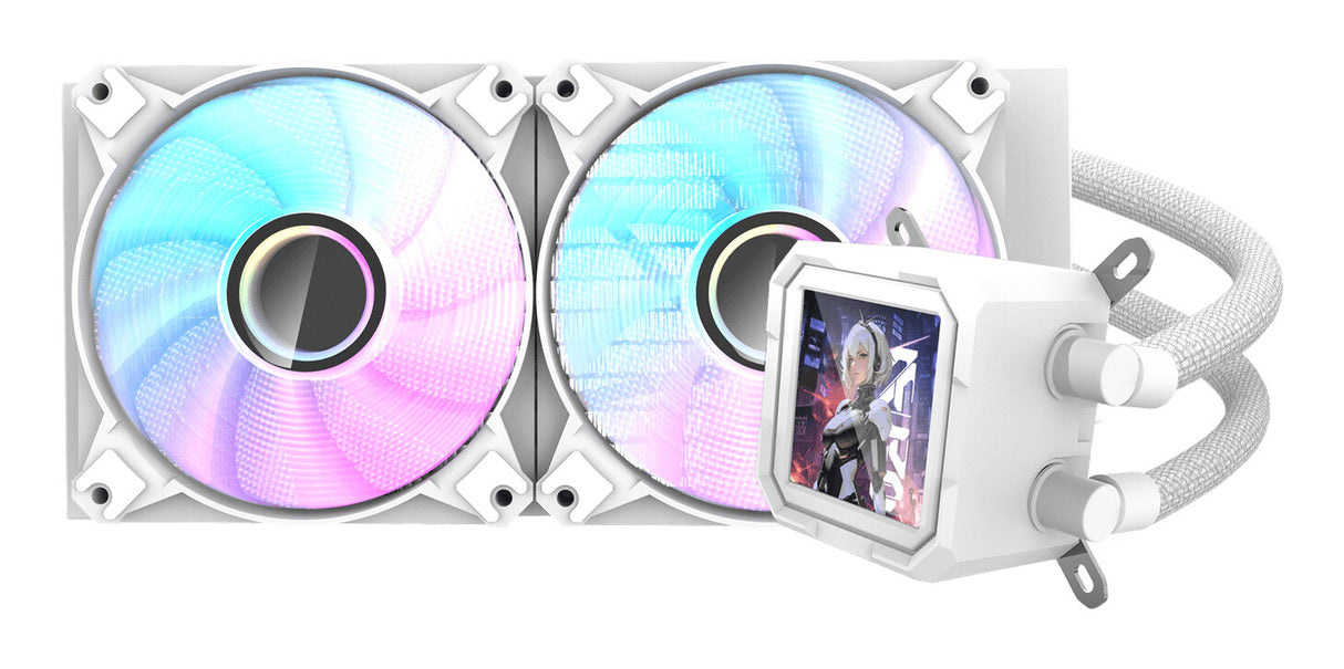 darkFlash DV240S Processor Alt-i-en væskekøler 12 cm Hvid 1 stk
