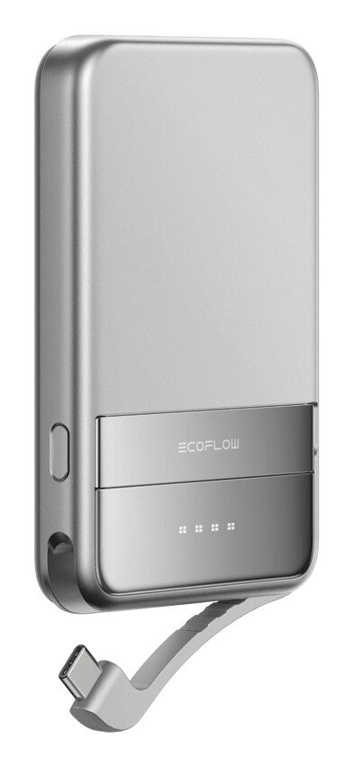 EcoFlow EF-RAPID5000-EU powerbank Lithium-Ion (Li-Ion) 5000 mAh Trådløs opladning Sølv