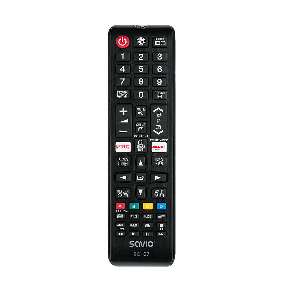 Savio RC-07 do TV Samsung fjernbetjening IR trådløs TV, TV tuner Tryk på knapper