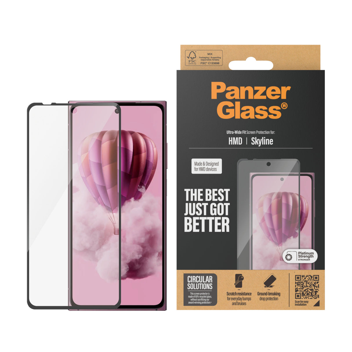 PanzerGlass ® Skærmbeskyttelse HMD Skyline | Ultra-Wide Fit