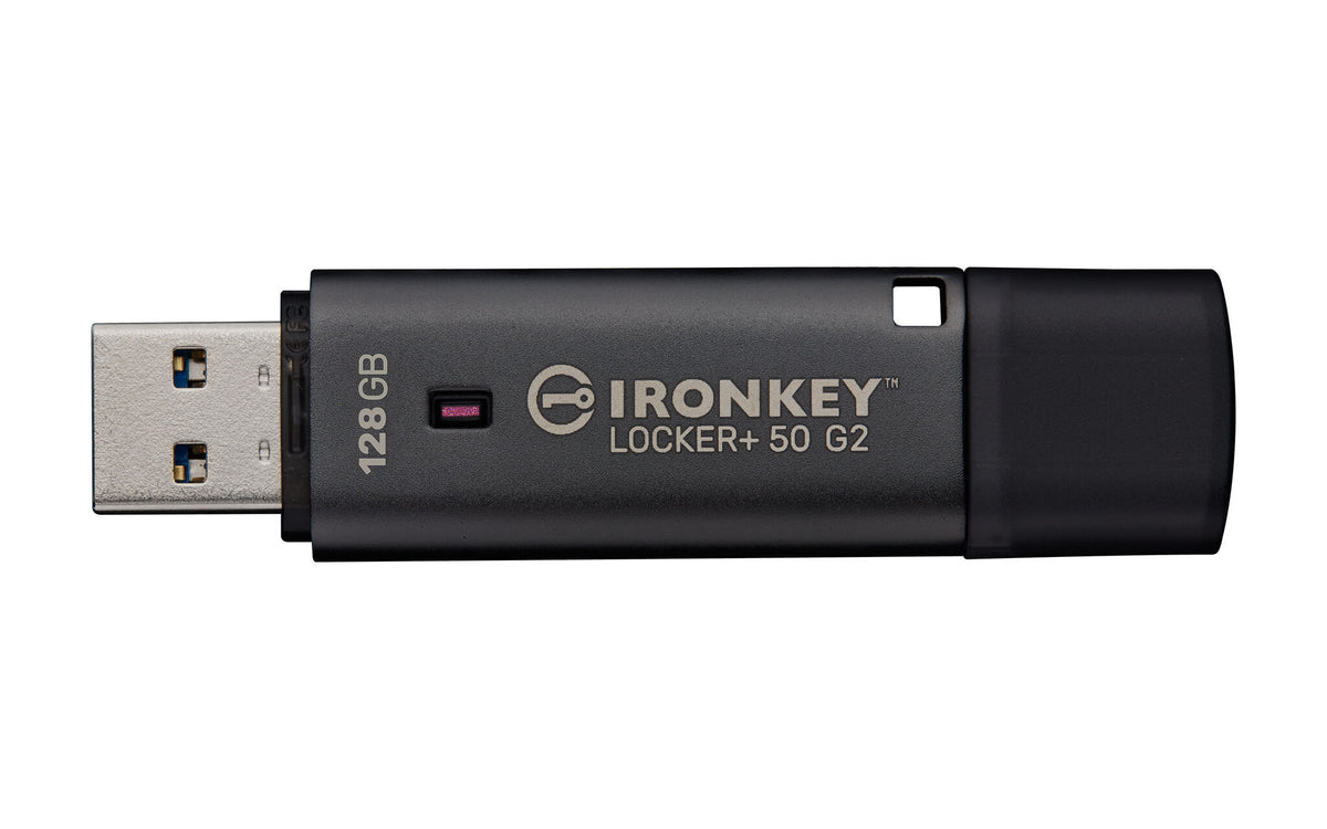 Kingston Technology IronKey 128GB Locker Plus 50 G2, FIPS 197, AES-256