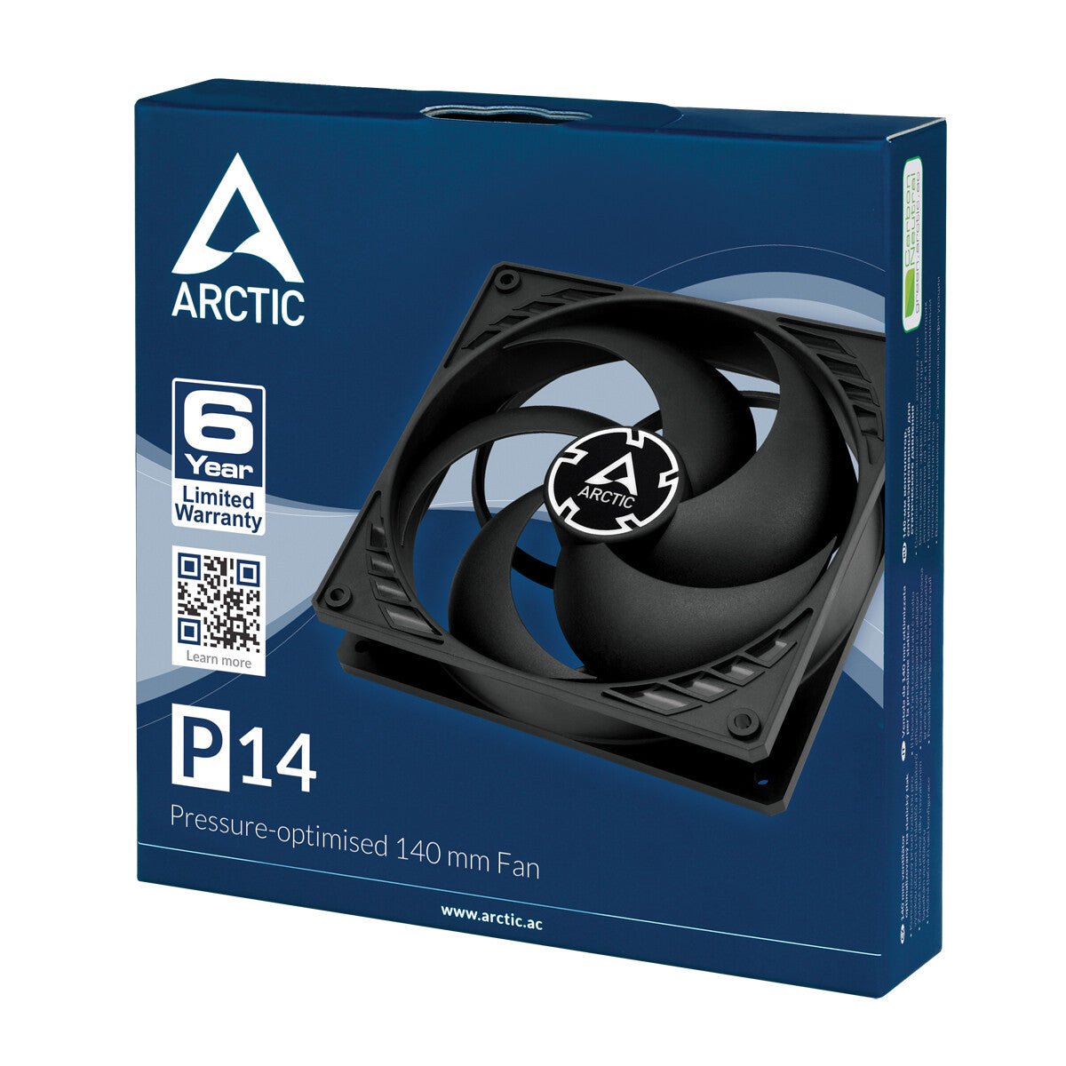 ARCTIC P14 Computerkabinet Ventilator 14 cm Sort
