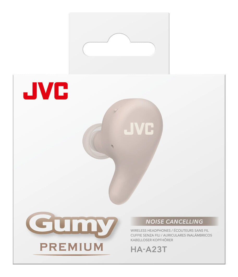 JVC HA-A23T-T-U hovedtelefoner/headset True Wireless Stereo (TWS) I ørerne Opkald/Musik/Sport/Hverdag Bluetooth Beige